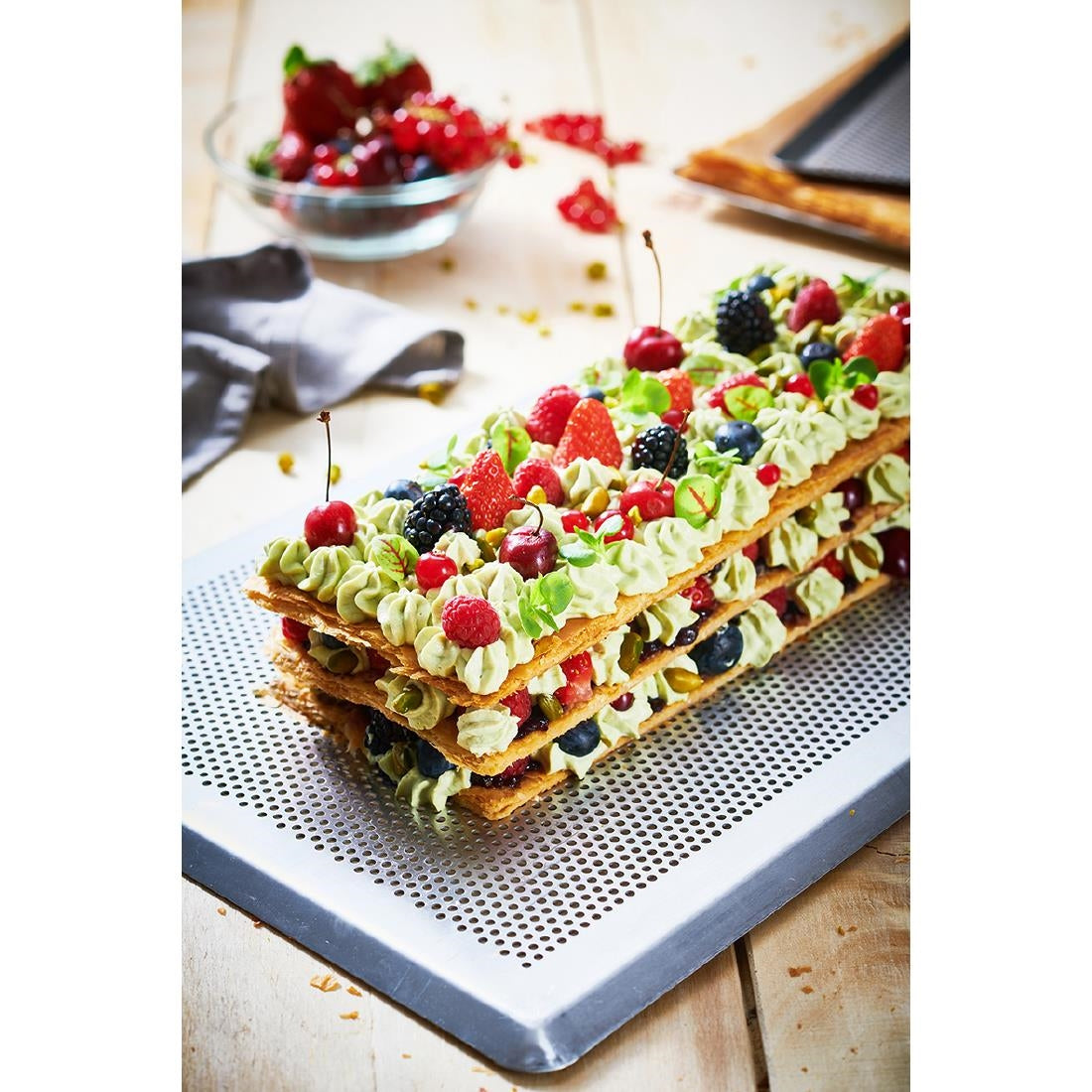 De Buyer Perforated Baking Tray 400x300mm