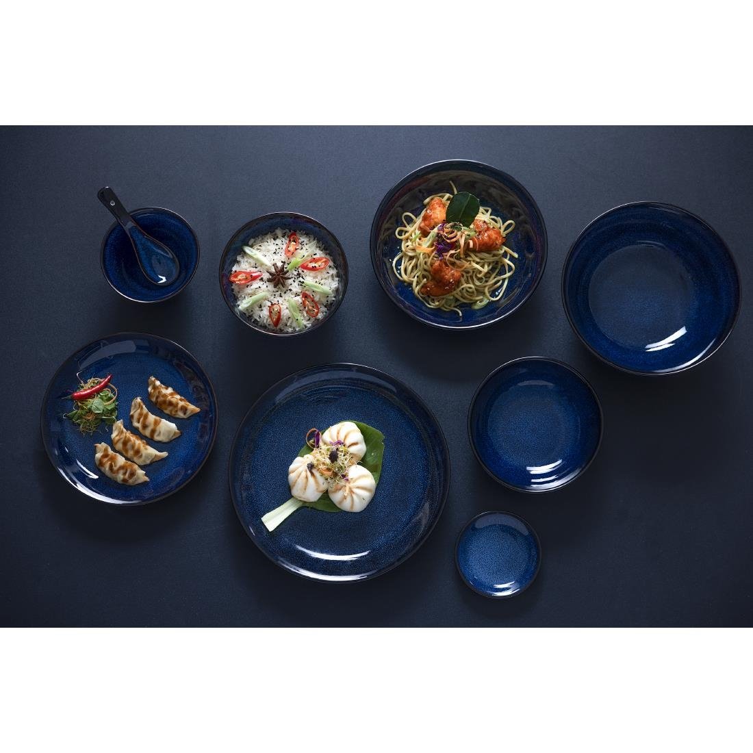 Olympia Luna Midnight Blue Coupe Bowls 210mm (4 Pack)