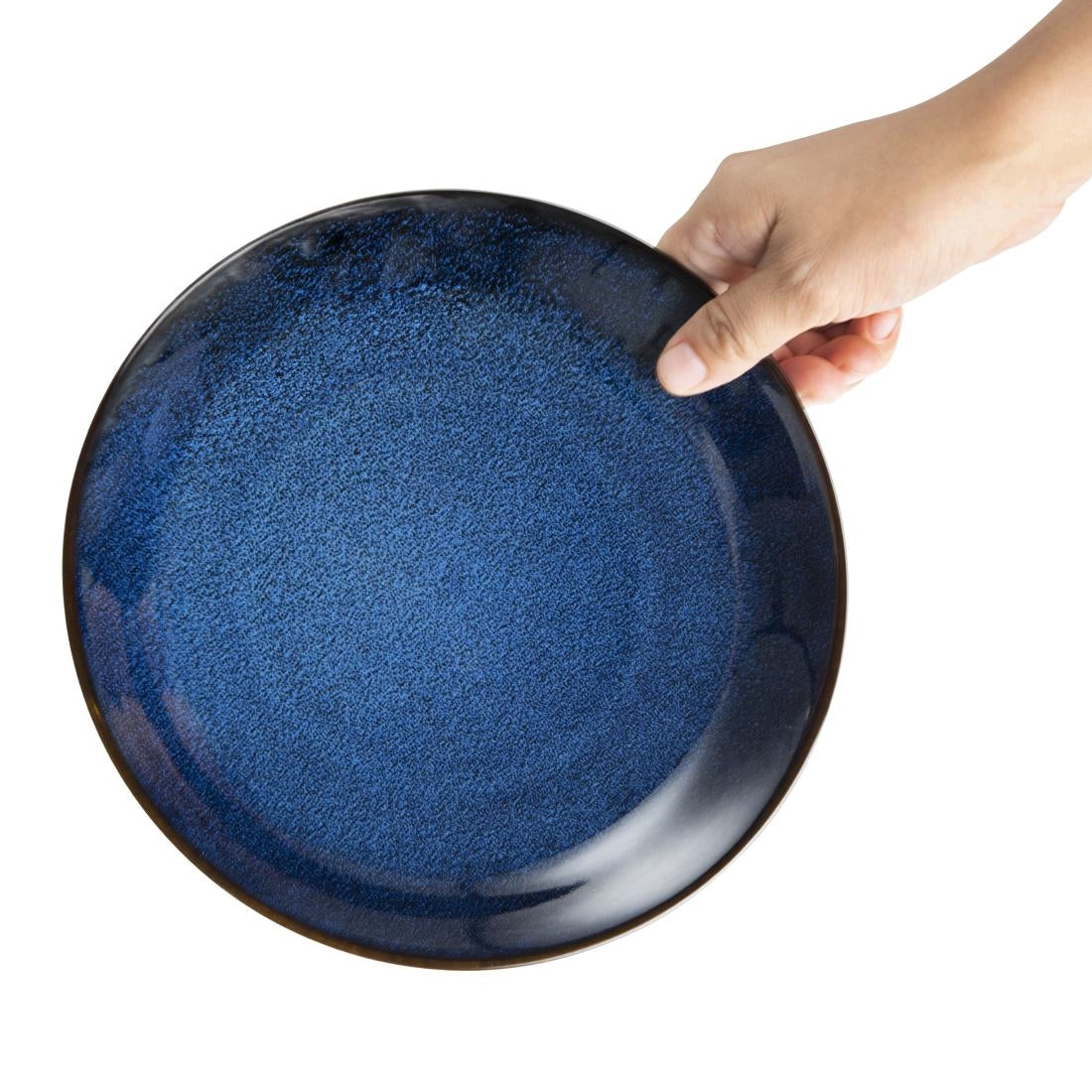 Olympia Luna Midnight Blue Coupe Plates 205mm (4 Pack)