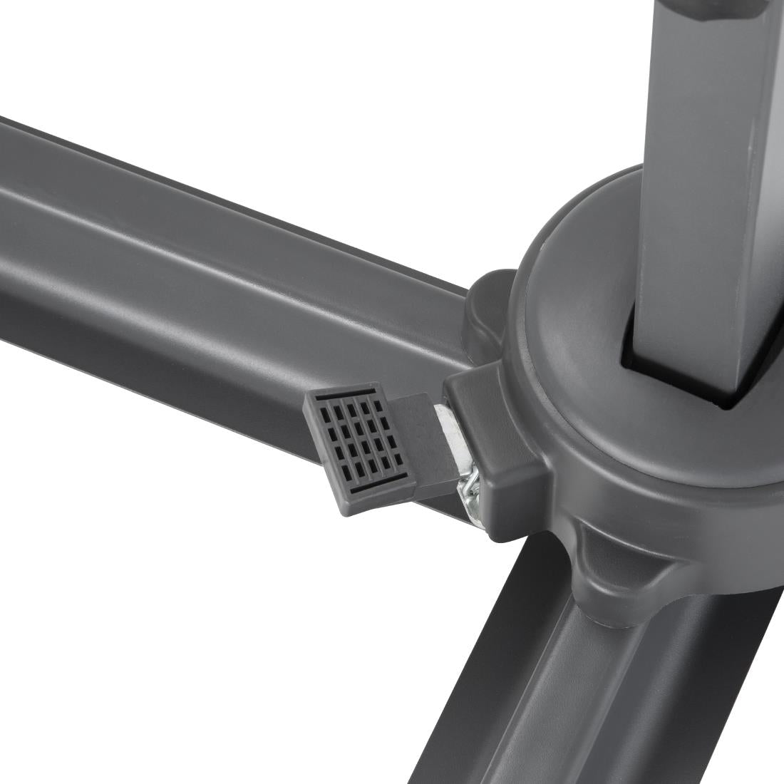 Bolero Venice Heavy Duty Parasol Black 3.5m