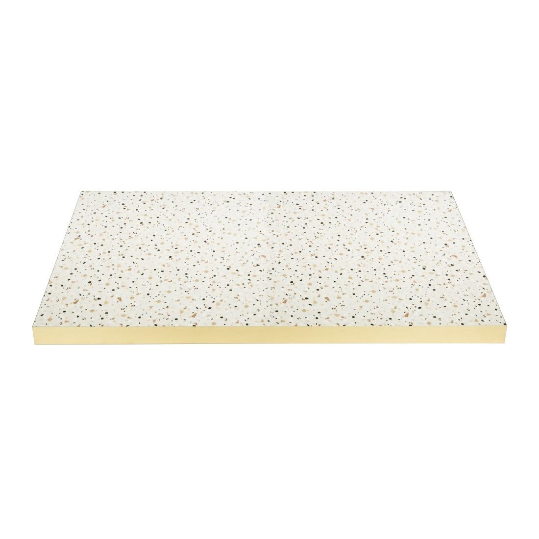Bolero Terrazzo Style Rectangular Table Top 1100x700mm