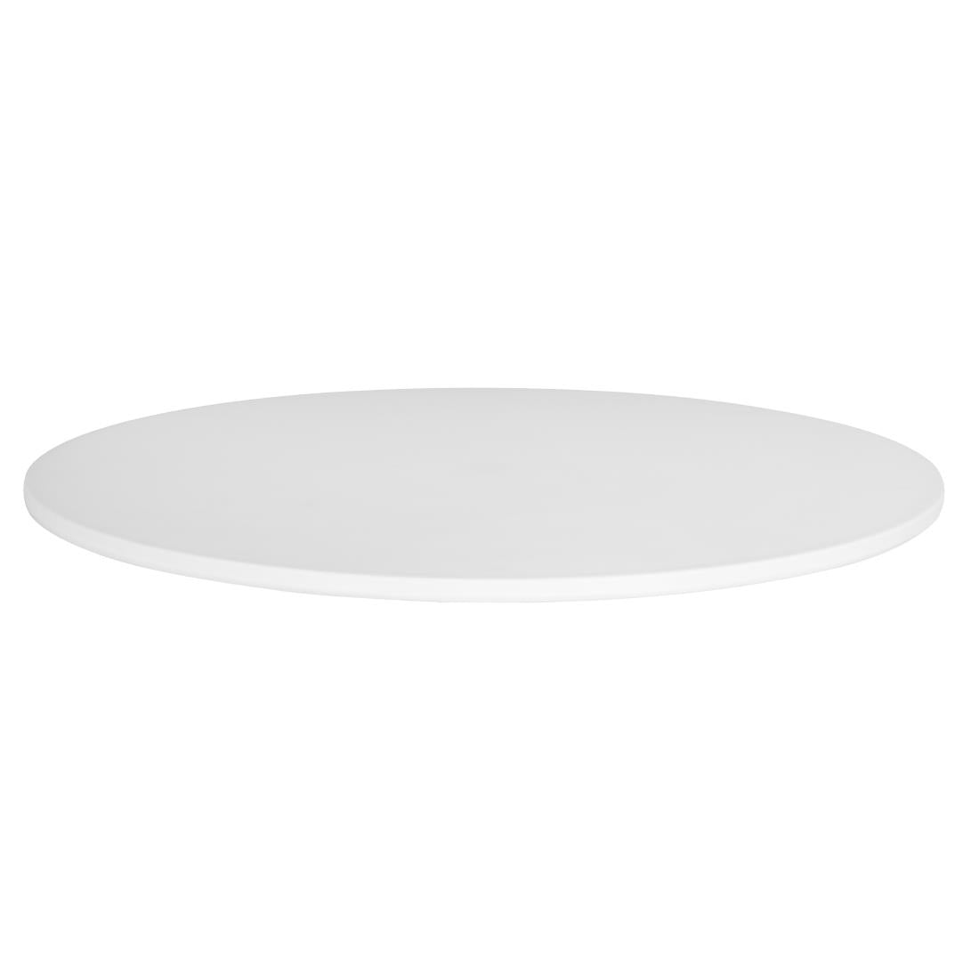 Bolero Mateo 600mm Round Café Table - White