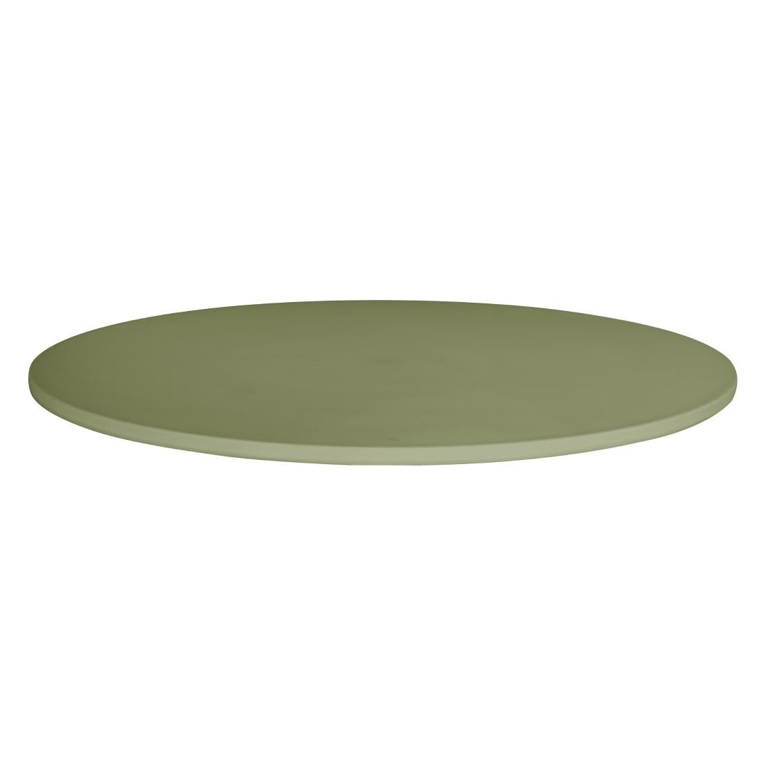Bolero Verona 700mm Round Café Table - Olive Green