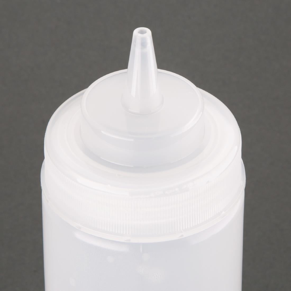 Vogue Clear Wide Neck Squeeze Sauce Bottle