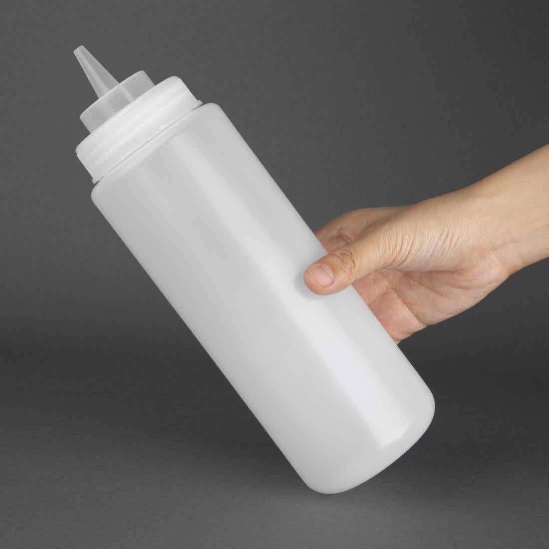 Vogue Clear 32oz Squeeze Sauce Bottle
