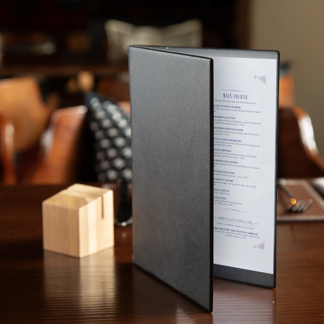 Olympia PVC Menu Cover A5 Black