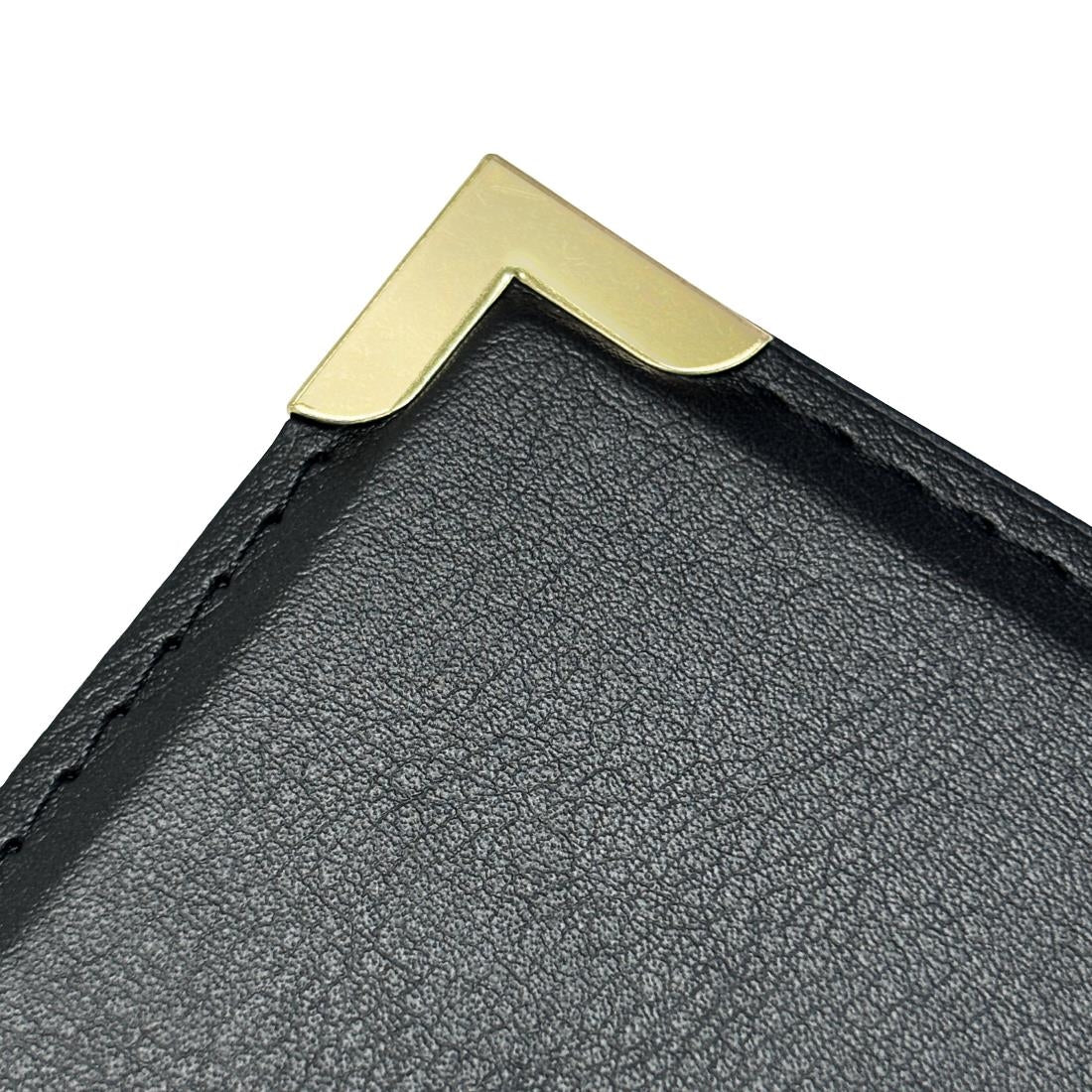 Olympia Faux Leather Menu Cover A4 Black