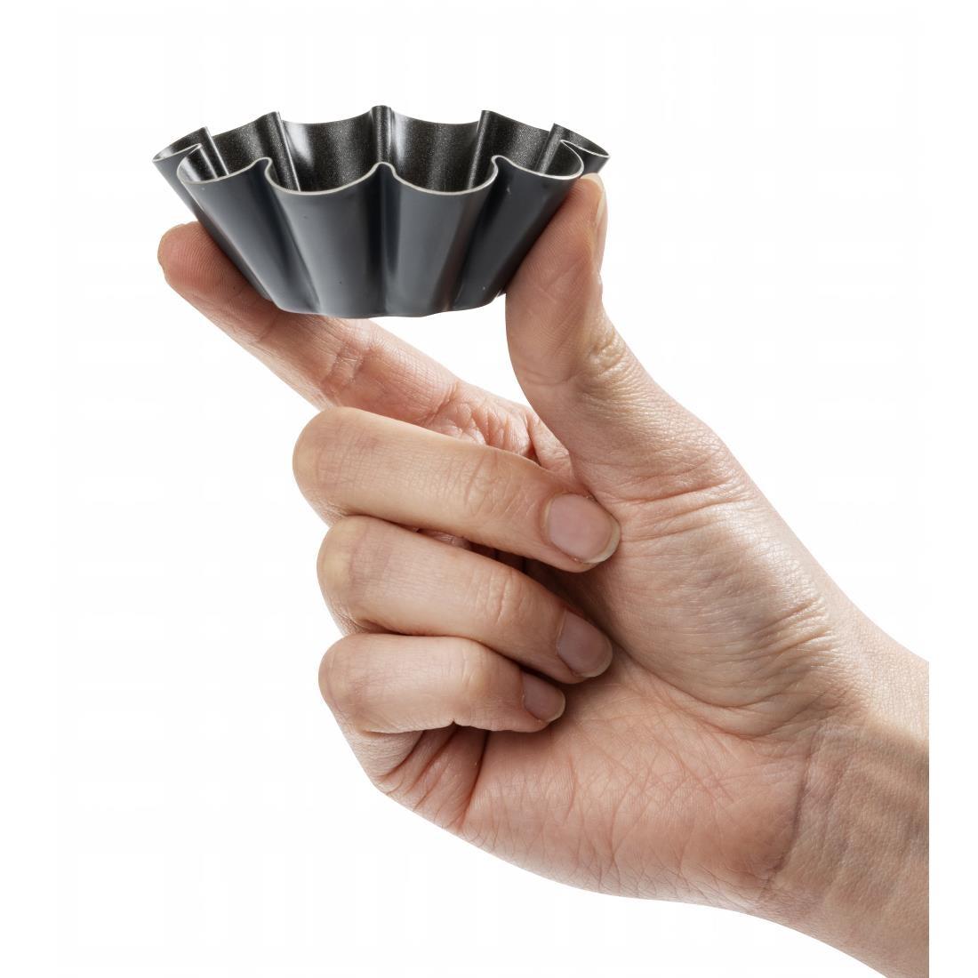 Matfer Bourgeat Non-Stick Mini Brioche Tin 75mm (12 Pack)