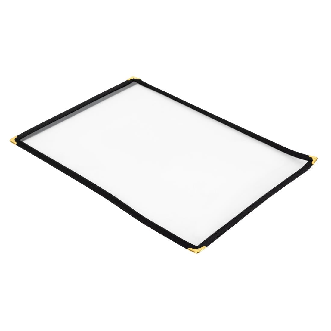 Olympia A4 Black Menu Cover for Restaurants