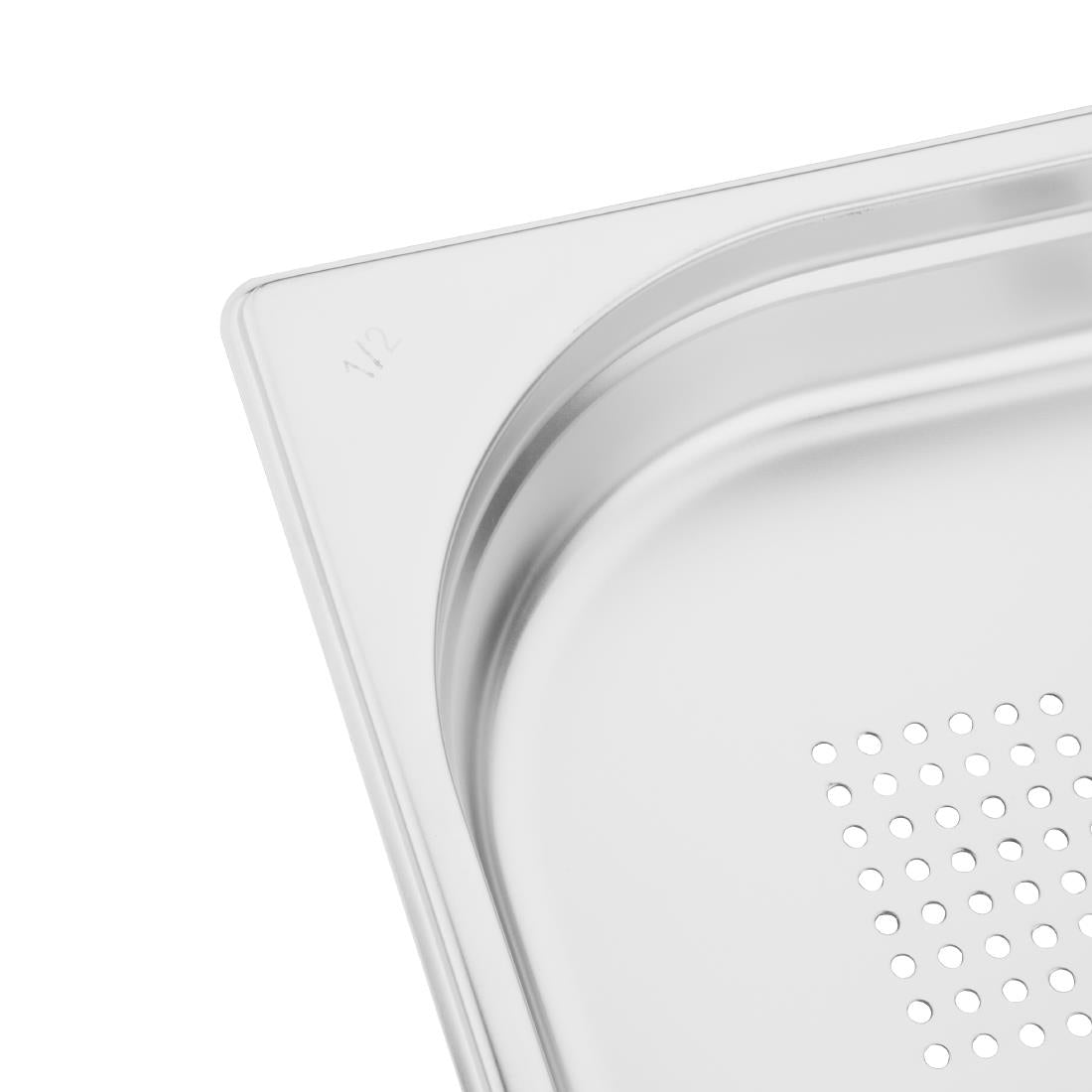 Vogue Stainless Steel Perforated 1/2 Gastronorm Tray 40mm