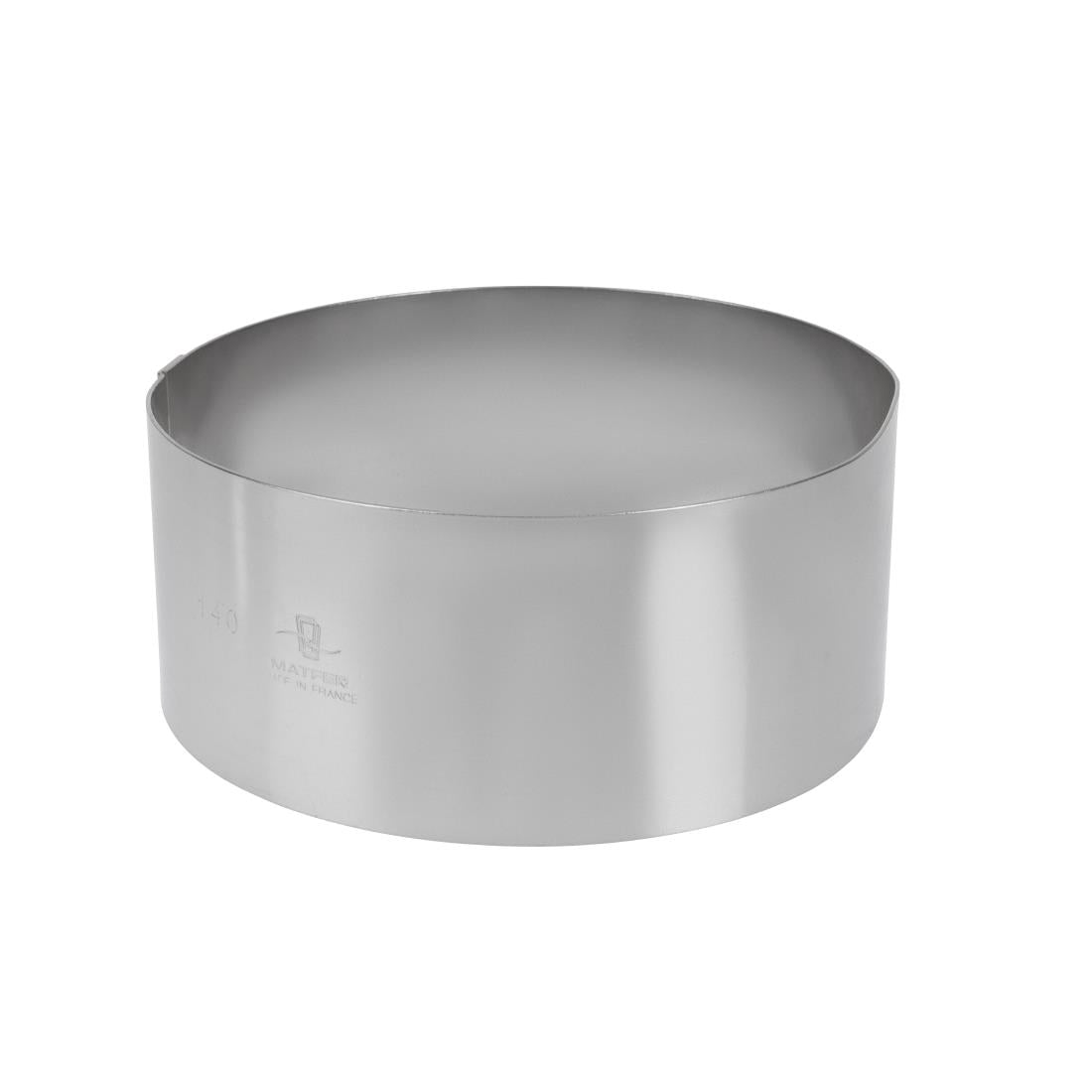 Matfer Bourgeat Stainless Steel Mousse Ring 140 x 60mm