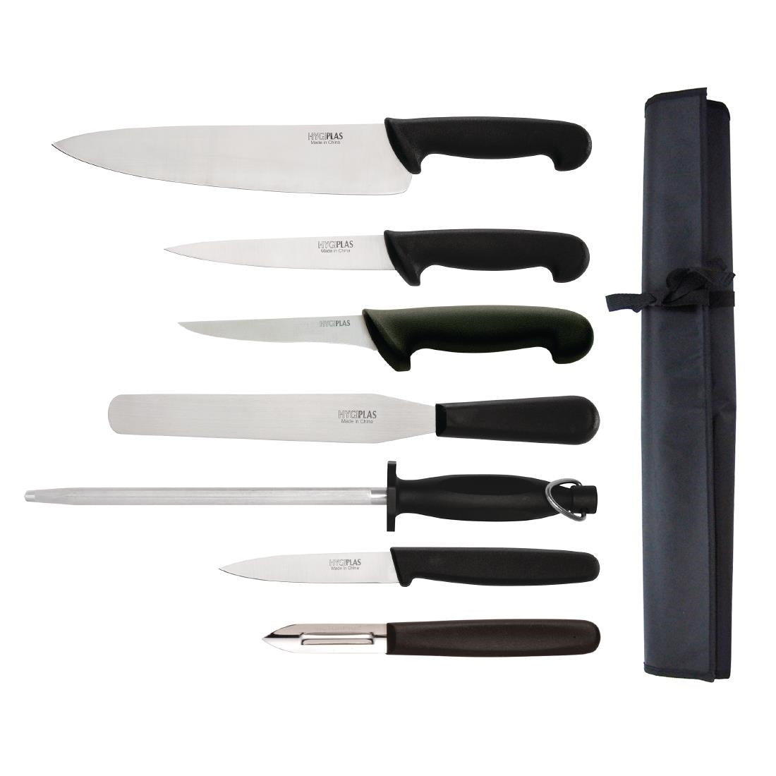 Hygiplas 7-Piece Knife Starter Set with 26.5cm Chef Knife