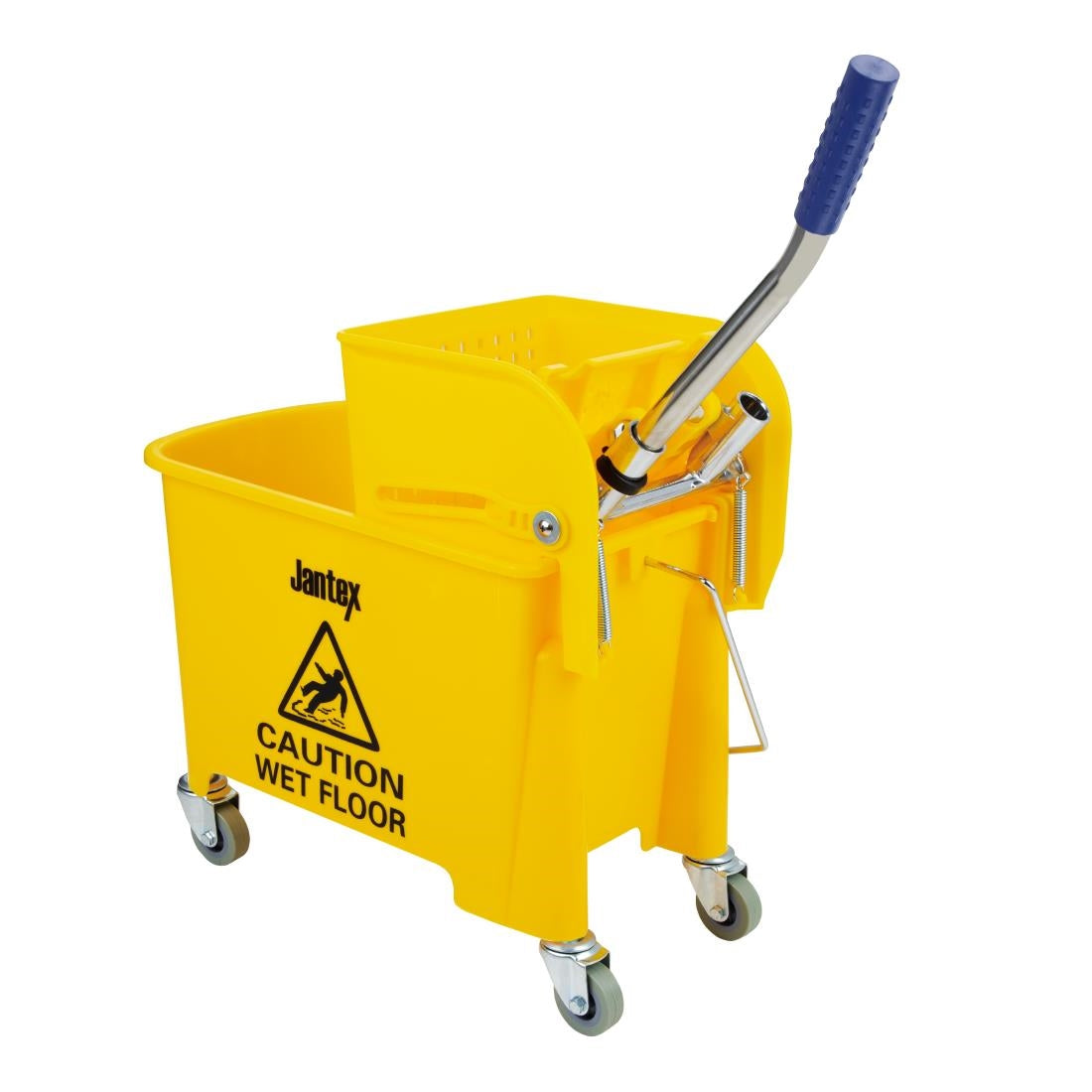 Jantex Kentucky Mop Bucket and Wringer 15Ltr Yellow