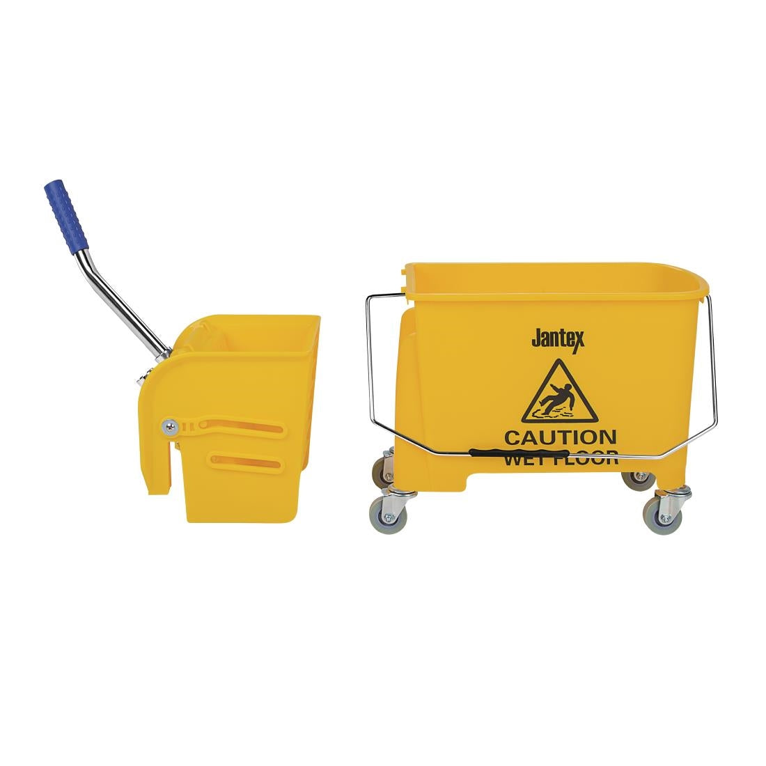 Jantex Kentucky Mop Bucket and Wringer 15Ltr Yellow