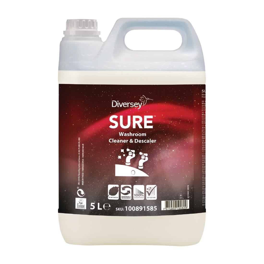 SURE Washroom Cleaner and Descaler Concentrate 5Ltr