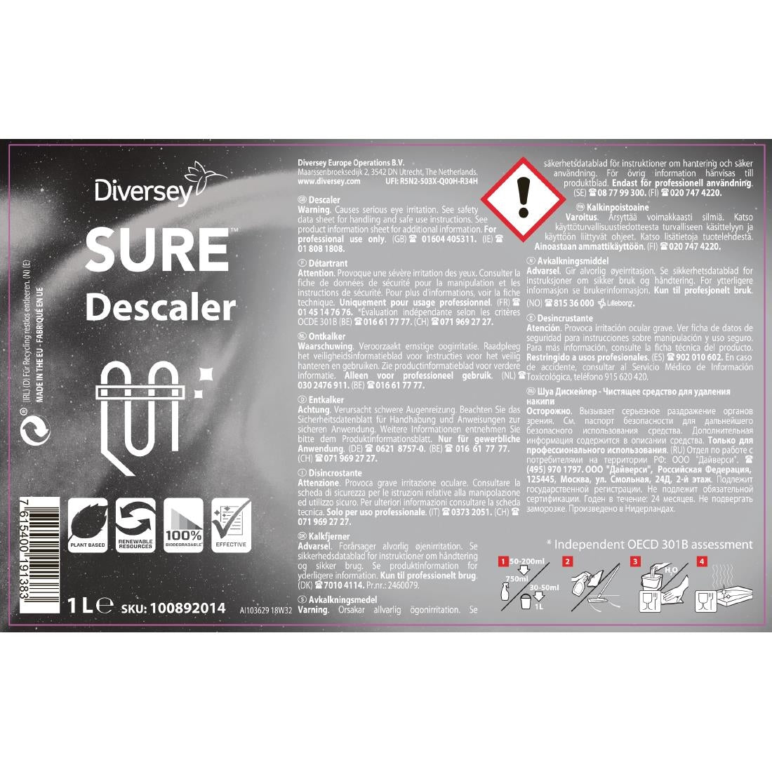 SURE Descaler Concentrate 1Ltr