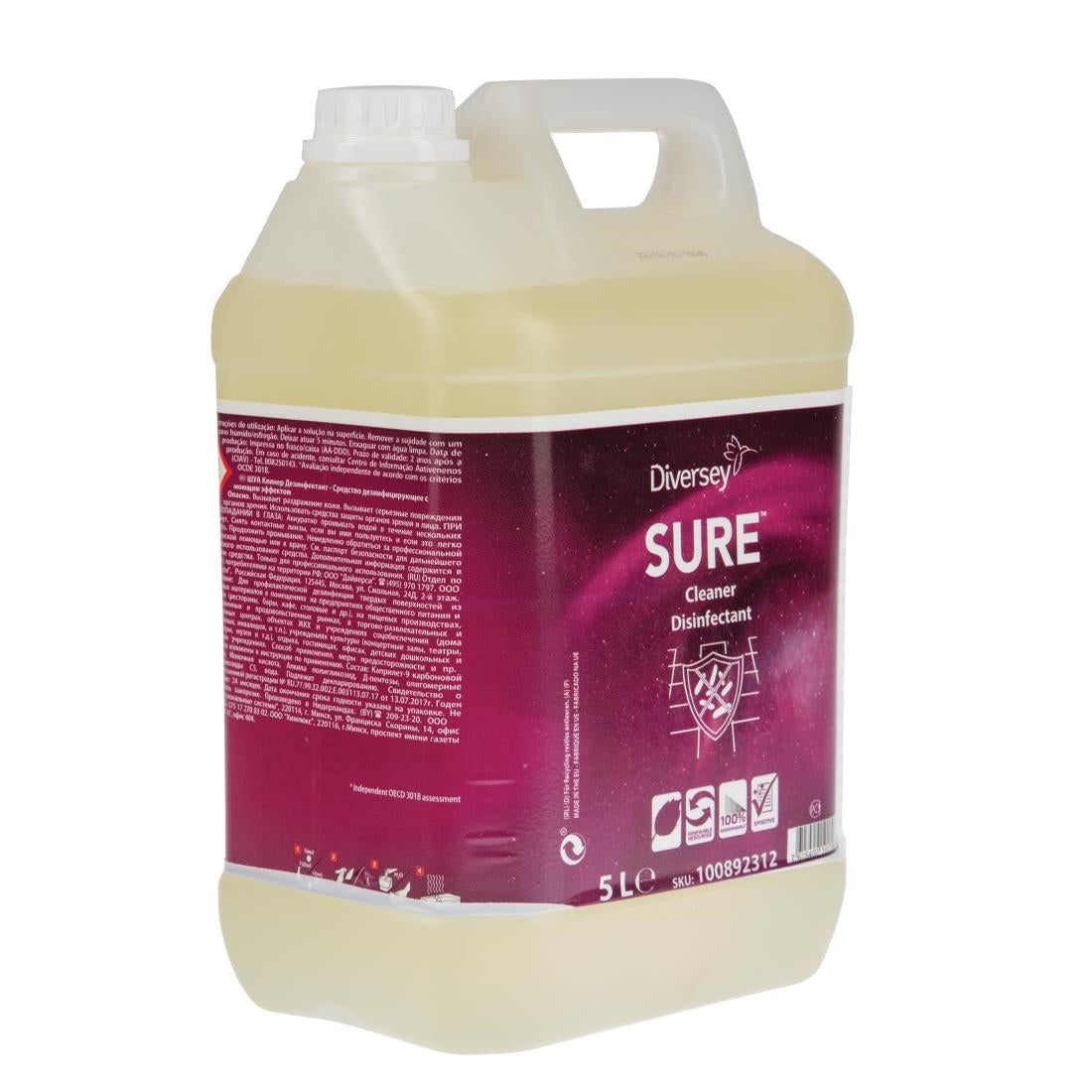 SURE Cleaner and Disinfectant Concentrate 5Ltr