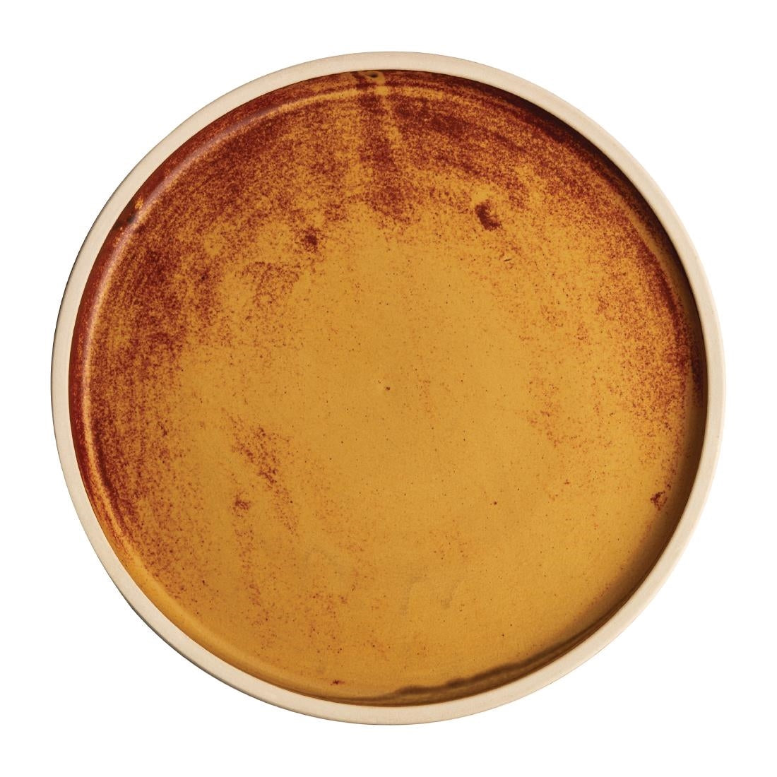 Olympia Canvas Flat Plates Sienna Rust 250mm (6 Pack)