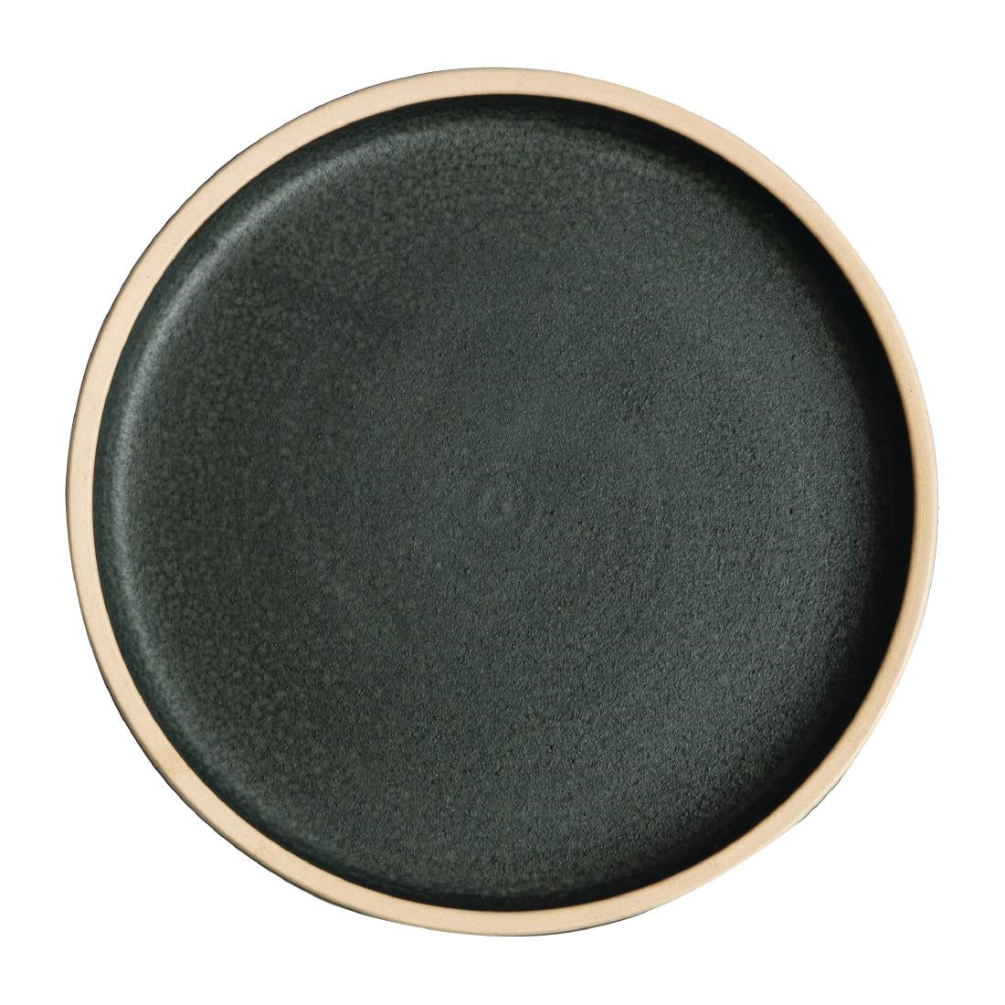 Olympia Canvas Flat Plates Green Verdigris 180mm (6 Pack)