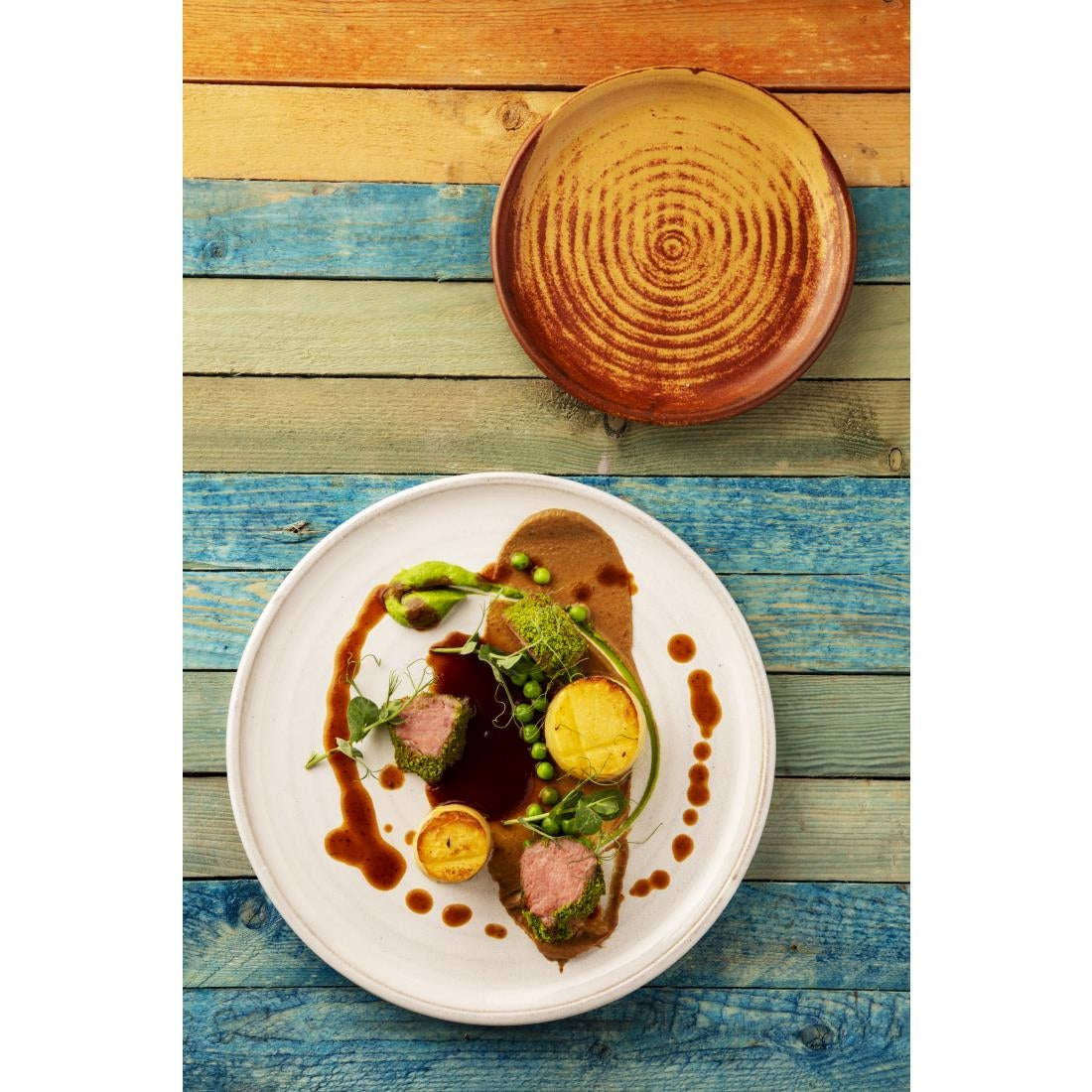 Olympia Canvas Small Rim Plates Murano White 265mm (6 Pack)