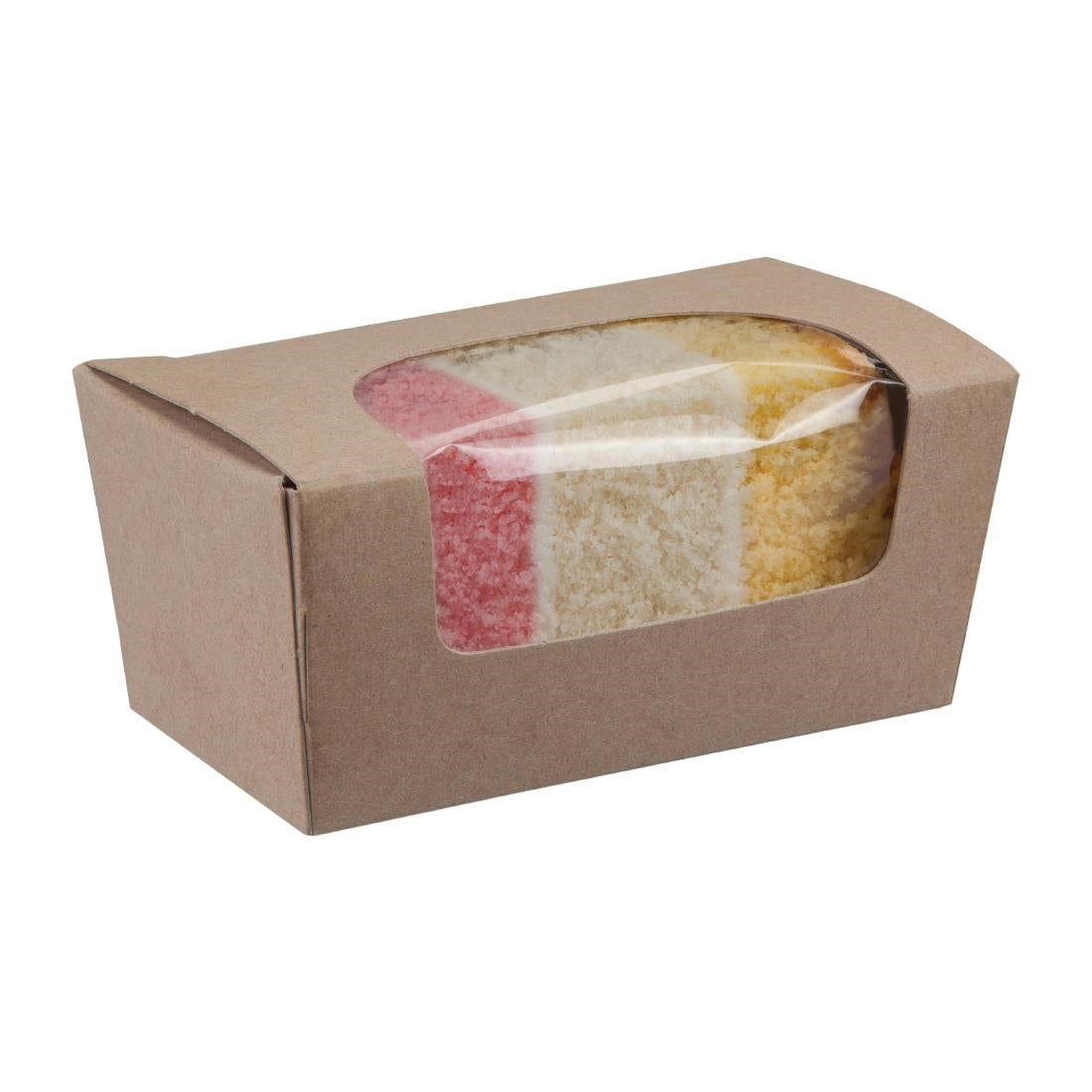 Colpac Compostable Kraft Cake Boxes with Window Small (500 Pack)