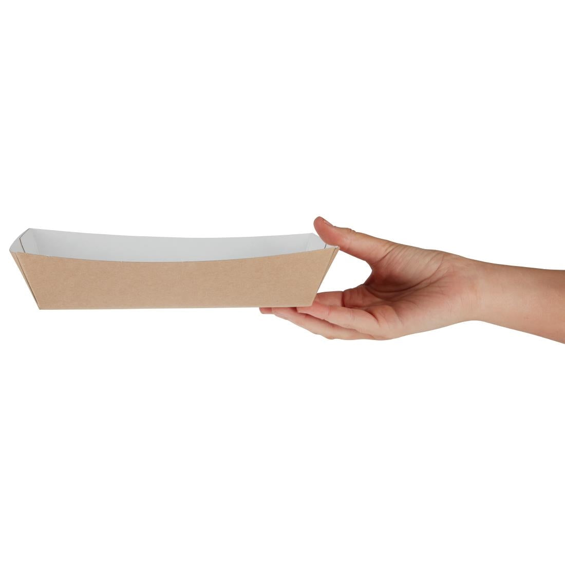 Colpac Compostable Kraft Food Trays Large 220mm (250 Pack)