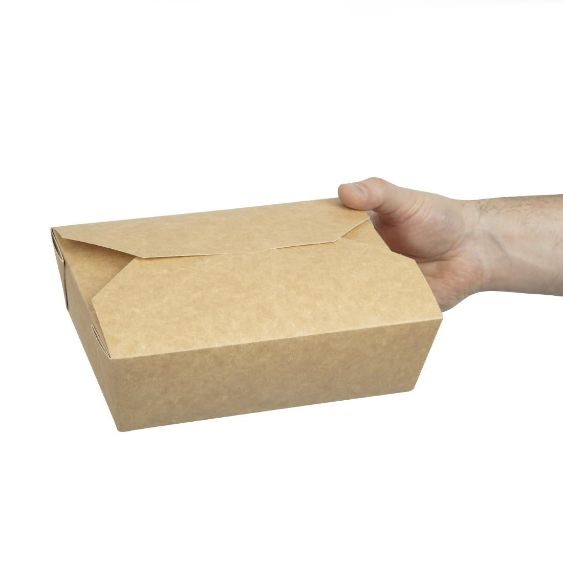 Colpac Recyclable Kraft Microwaveable Food Boxes 1950ml / 68oz (200 Pack)