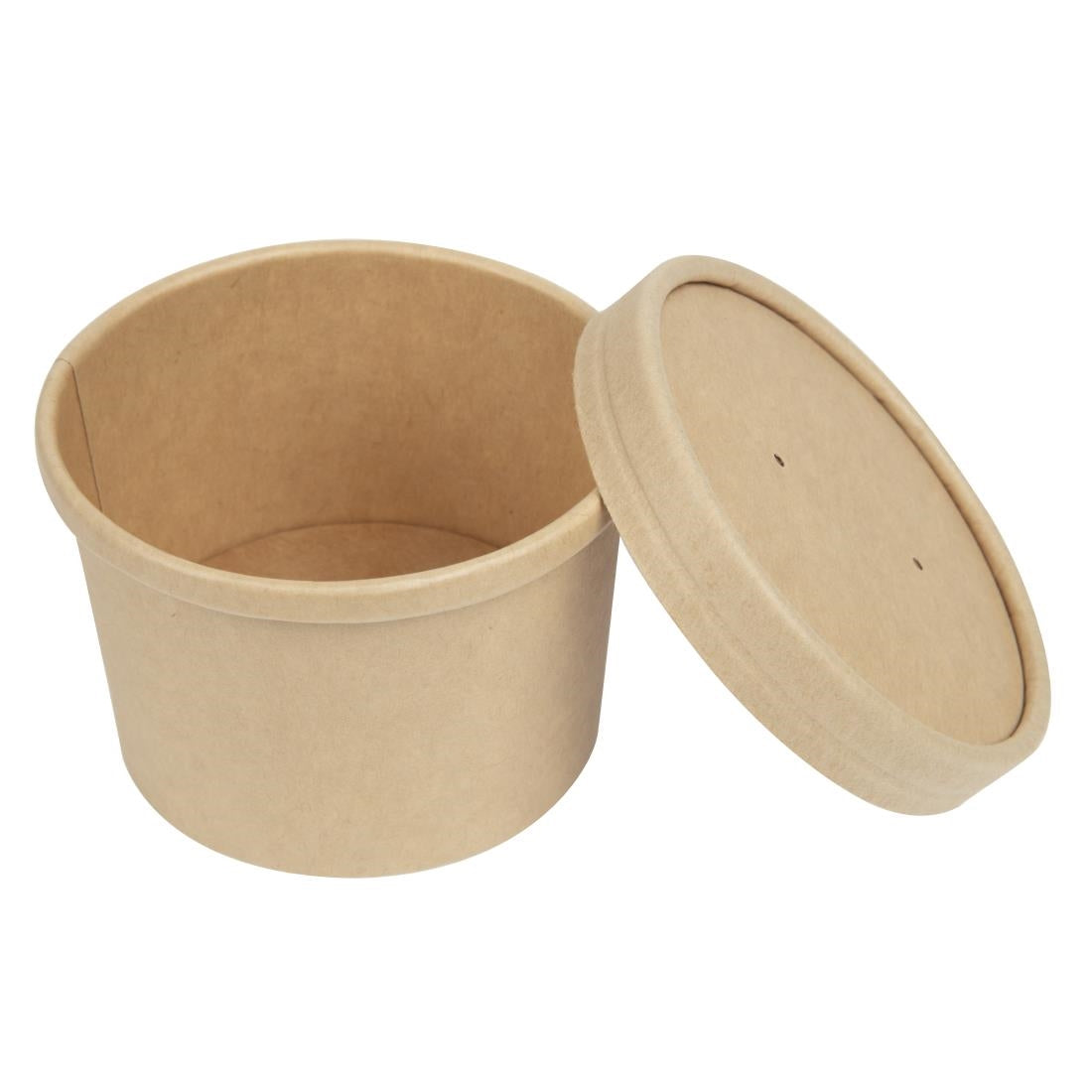 Colpac Recyclable Kraft Microwavable Soup Cups 225ml (500 Pack)