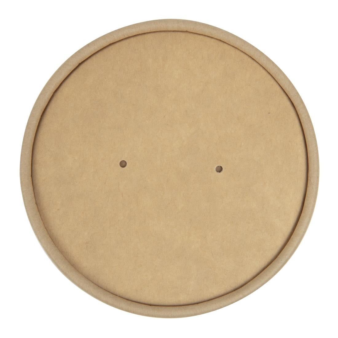 Colpac Recyclable Kraft Microwavable Soup Cup Lids 450ml (500 Pack)