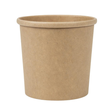 Colpac Recyclable Kraft Microwavable Soup Cups 350ml (500 Pack)