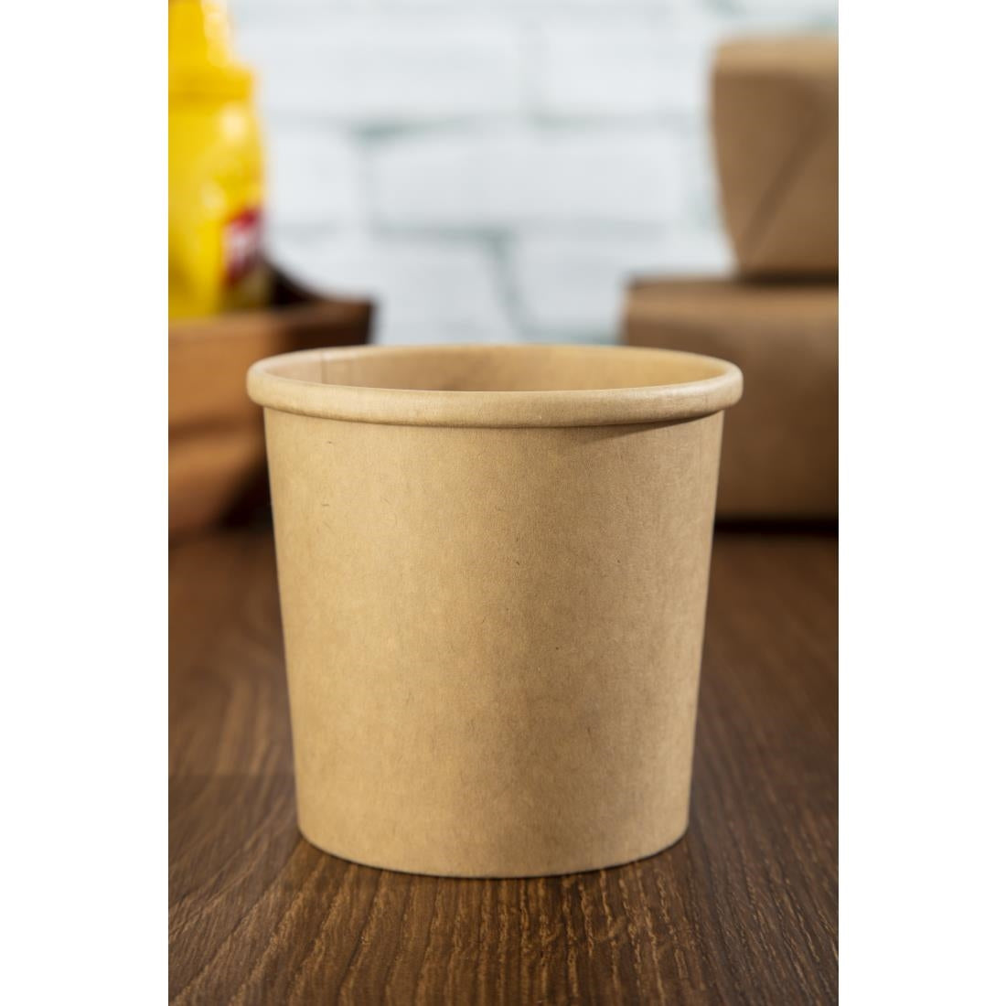 Colpac Recyclable Kraft Microwavable Soup Cups 350ml (500 Pack)