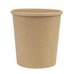 Colpac Recyclable Kraft Microwavable Soup Cups 450ml / 16oz (500 Pack)