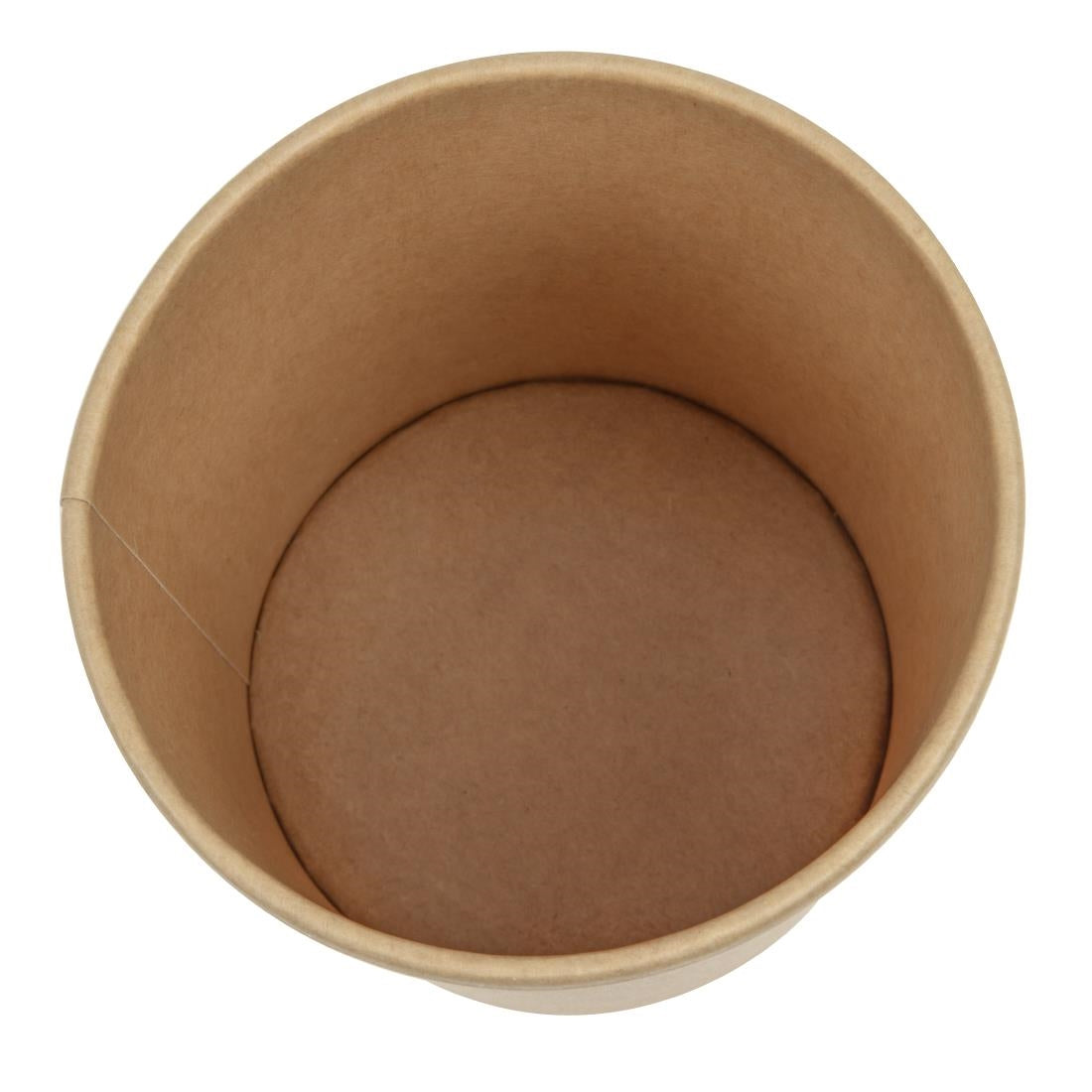 Colpac Recyclable Kraft Microwavable Soup Cups 450ml / 16oz (500 Pack)