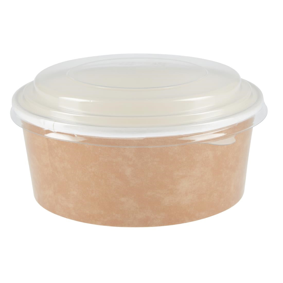 Colpac Recyclable Kraft Salad Pots With Lid Small 700ml (150 Pack)