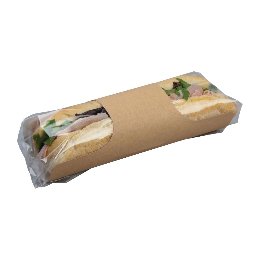 Colpac Clasp Clip Recyclable Kraft Baguette Packs (500 Pack)
