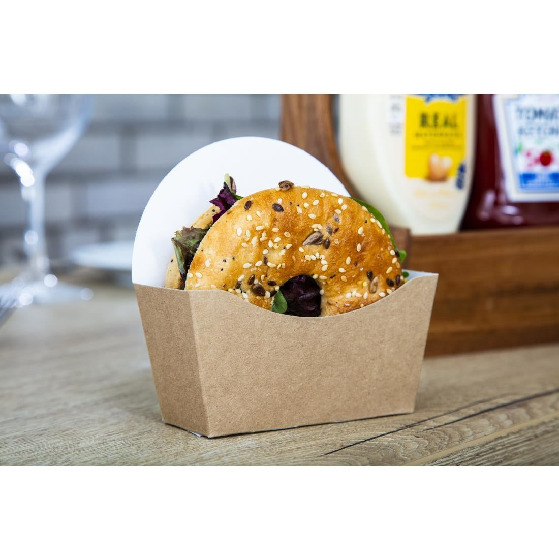 Colpac Compostable Kraft Bagel Scoops (1000 Pack)