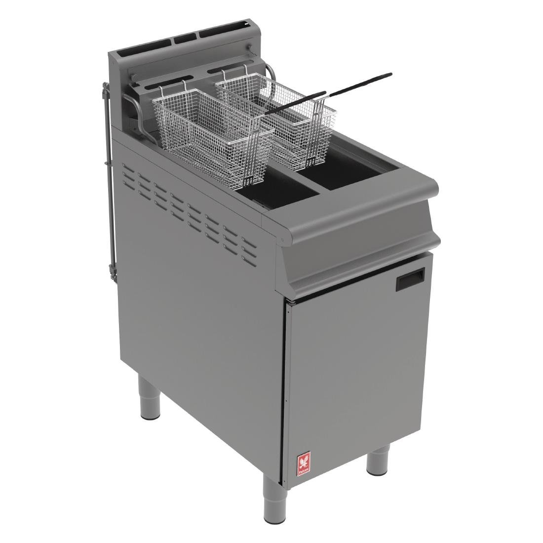 Falcon Dominator Plus Free Standing Natural Gas Filtration Fryer on Feet G3845F