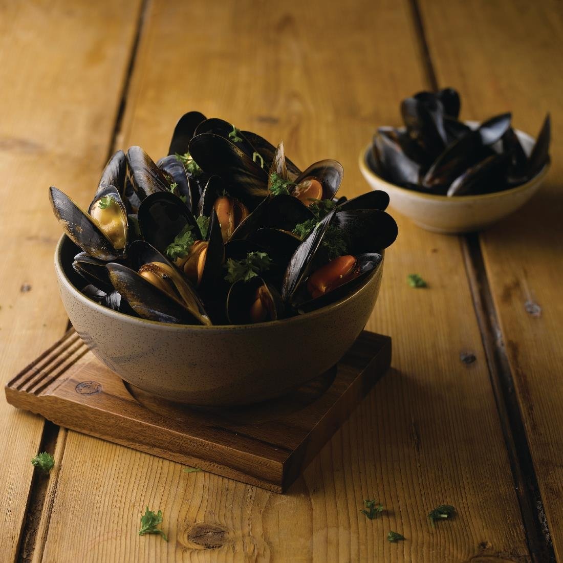 Churchill Stonecast Noodle Bowls Grey 37.8oz 183mm (6 Pack)