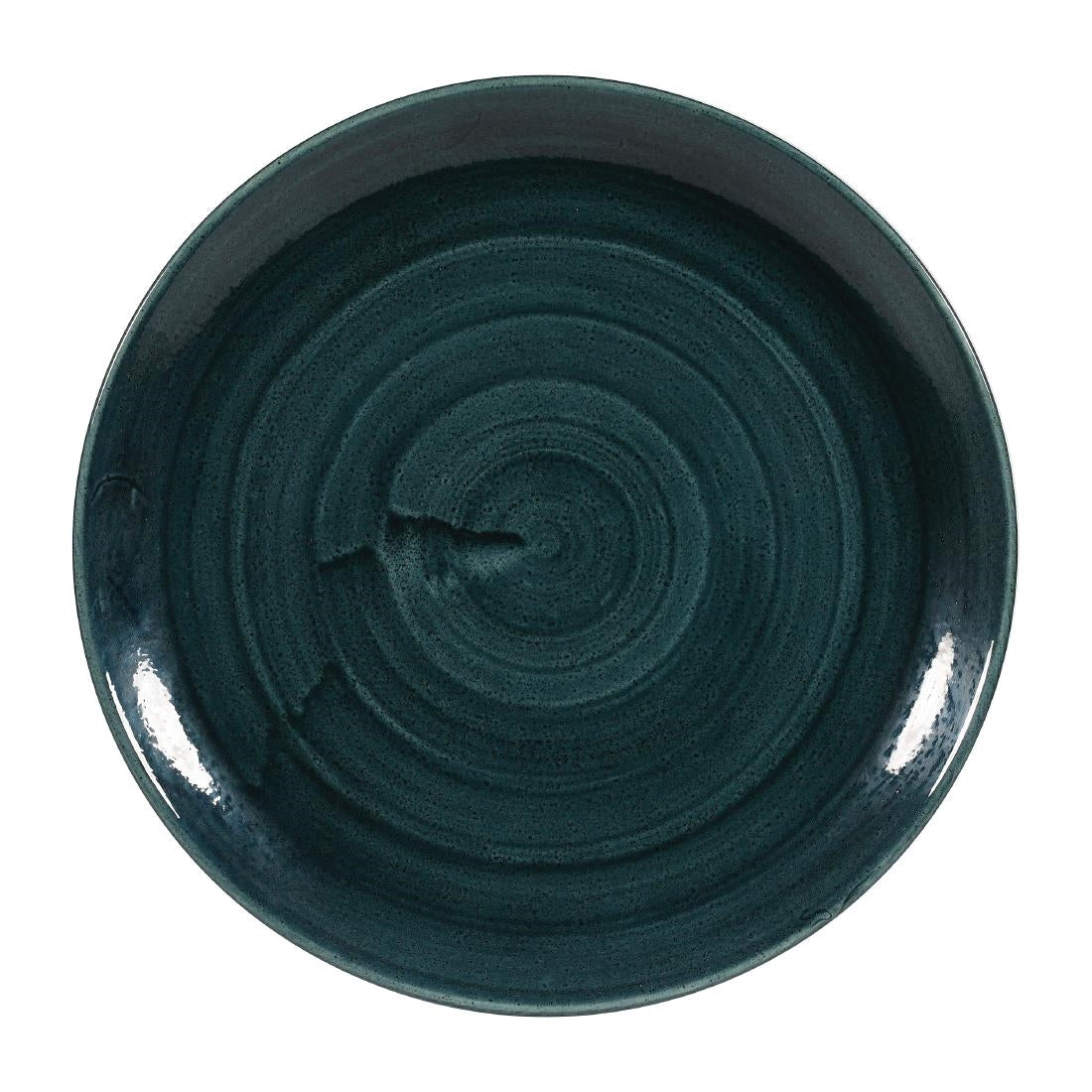Churchill Stonecast Patina Coupe Plates Rustic Teal 288mm (12 Pack)