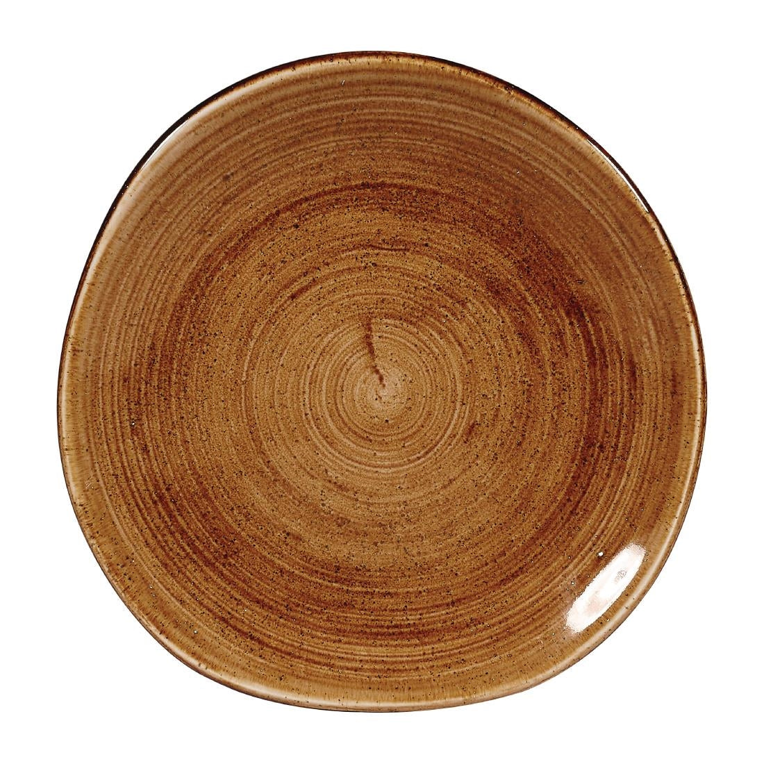 Churchill Stonecast Patina Organic Round Plates Vintage Copper 186mm (12 Pack)