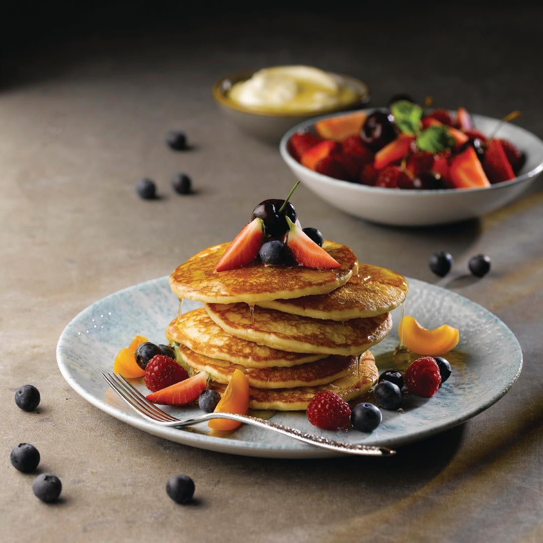 Churchill Stone Coupe Plates Aquamarine 260mm (12 Pack)