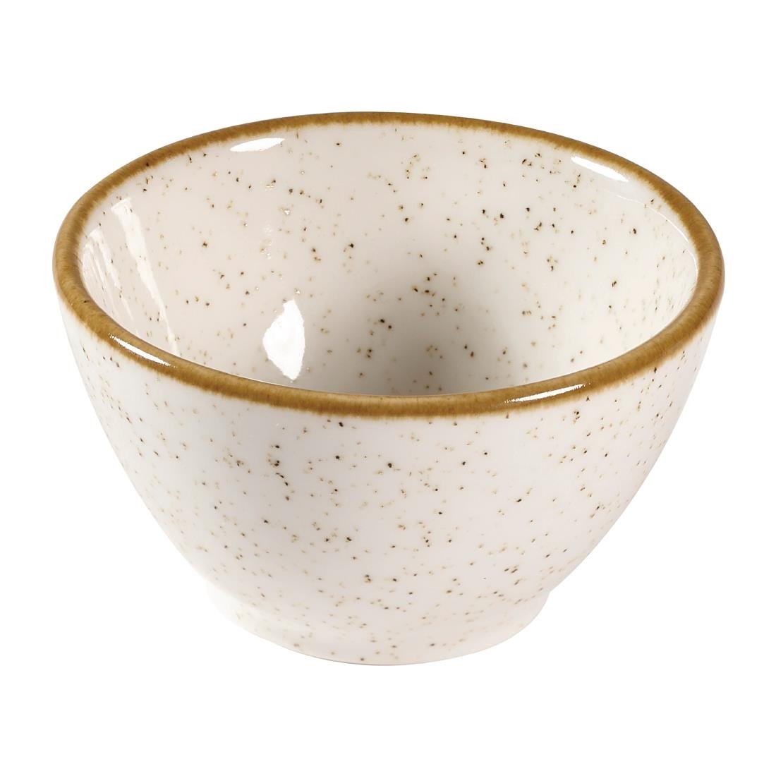 Churchill Stonecast Dip Pots Barley White 2oz 70mm (24 Pack)