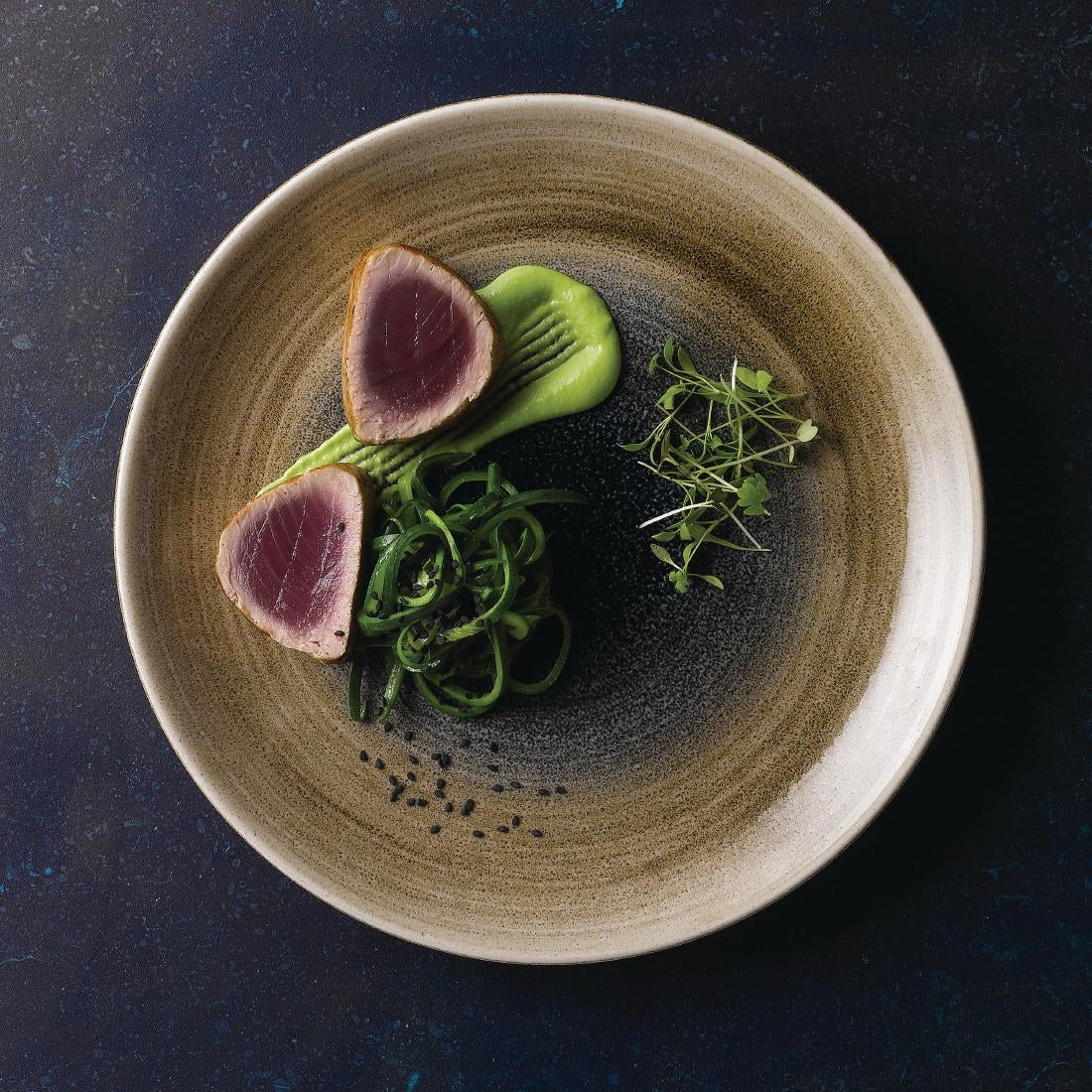 Churchill Stonecast Aqueous Coupe Plates Bayou Taupe 288mm (12 Pack)