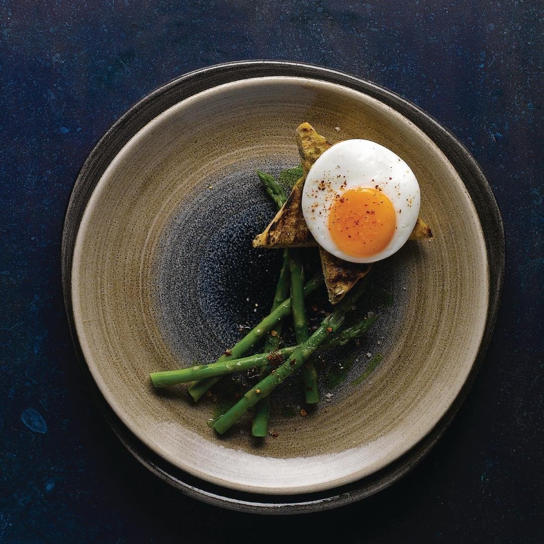 Churchill Stonecast Aqueous Coupe Plates Bayou Taupe 260mm (12 Pack)