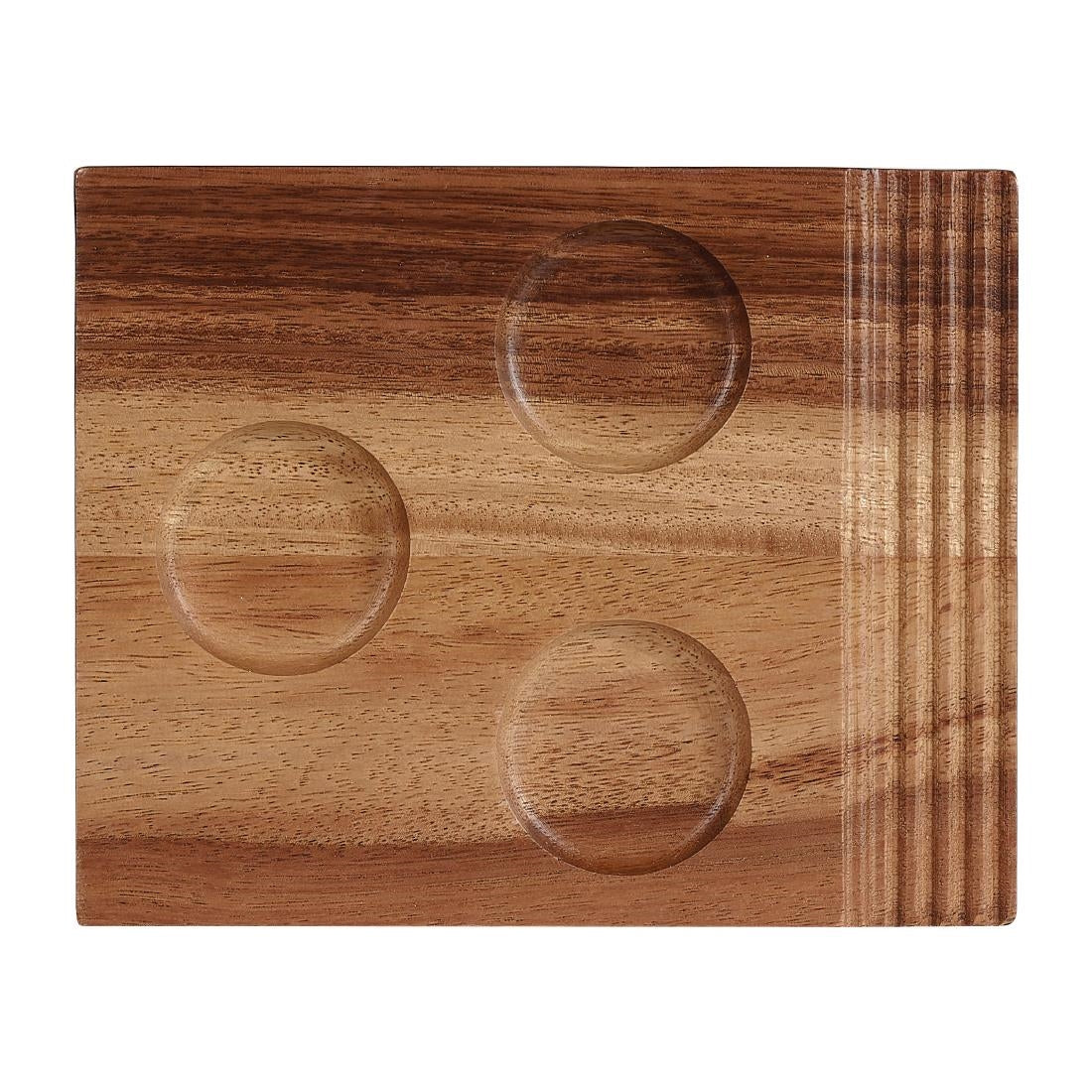 Churchill Alchemy Wood Single Handled Boards 177 x 142mm (4 Pack)