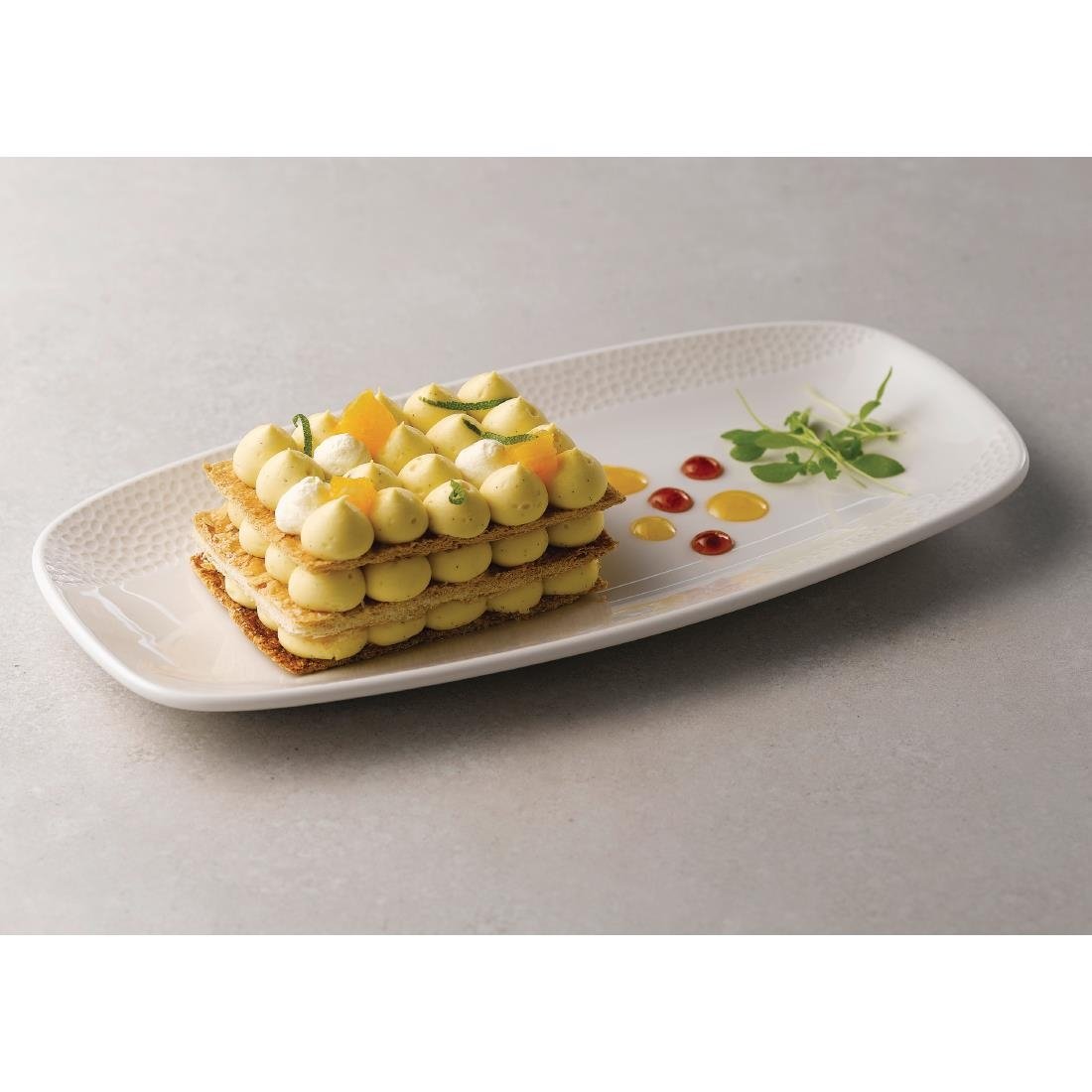 Churchill Isla Oblong Plates White 150 x 295mm (12 Pack)