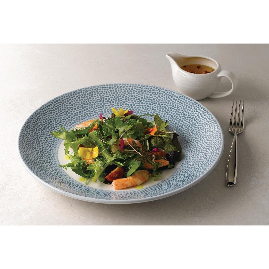 Churchill Isla Deep Coupe Plates Ocean Blue 281mm (12 Pack)