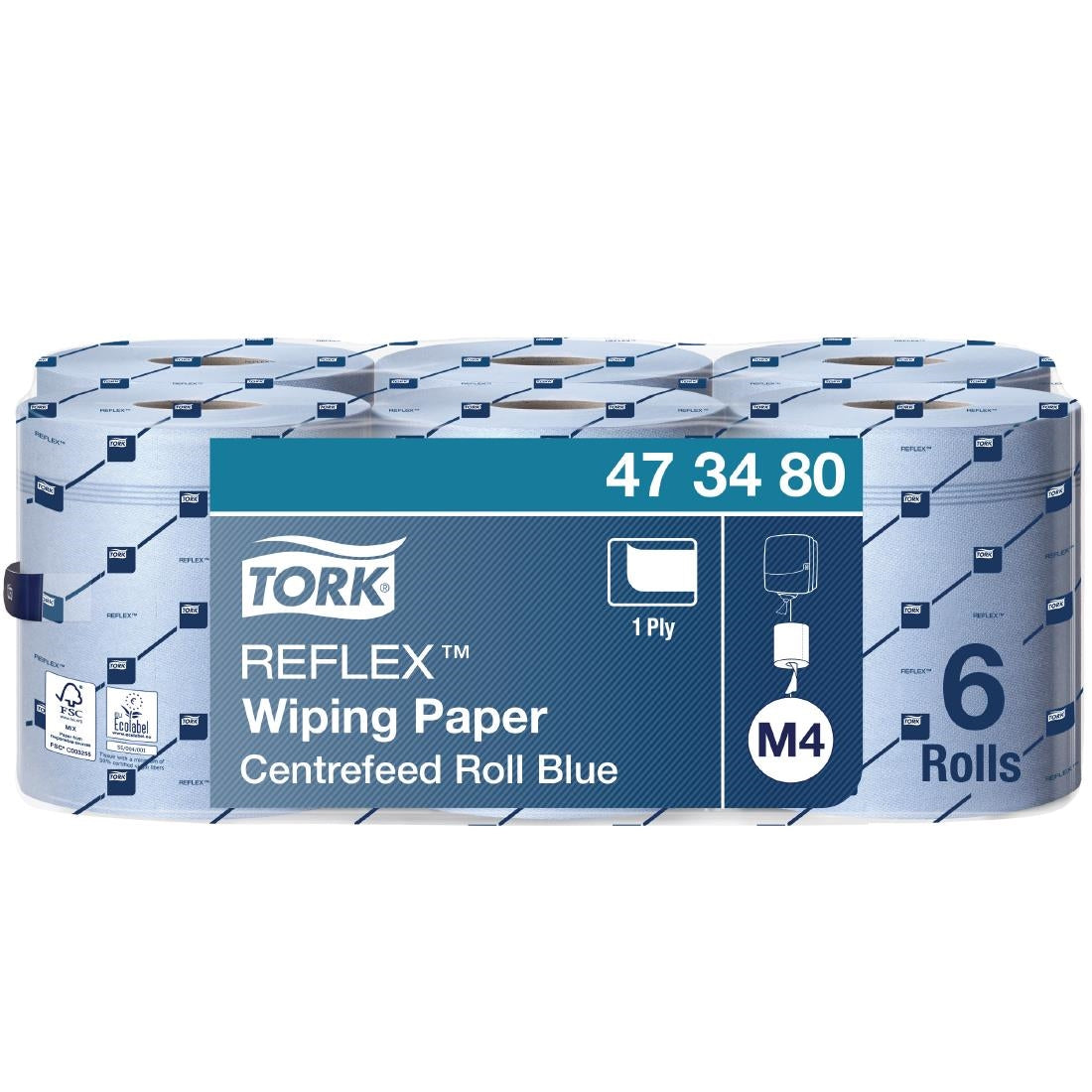 Tork Reflex Centrefeed Wiping Paper 1-Ply 269m (6 Pack)