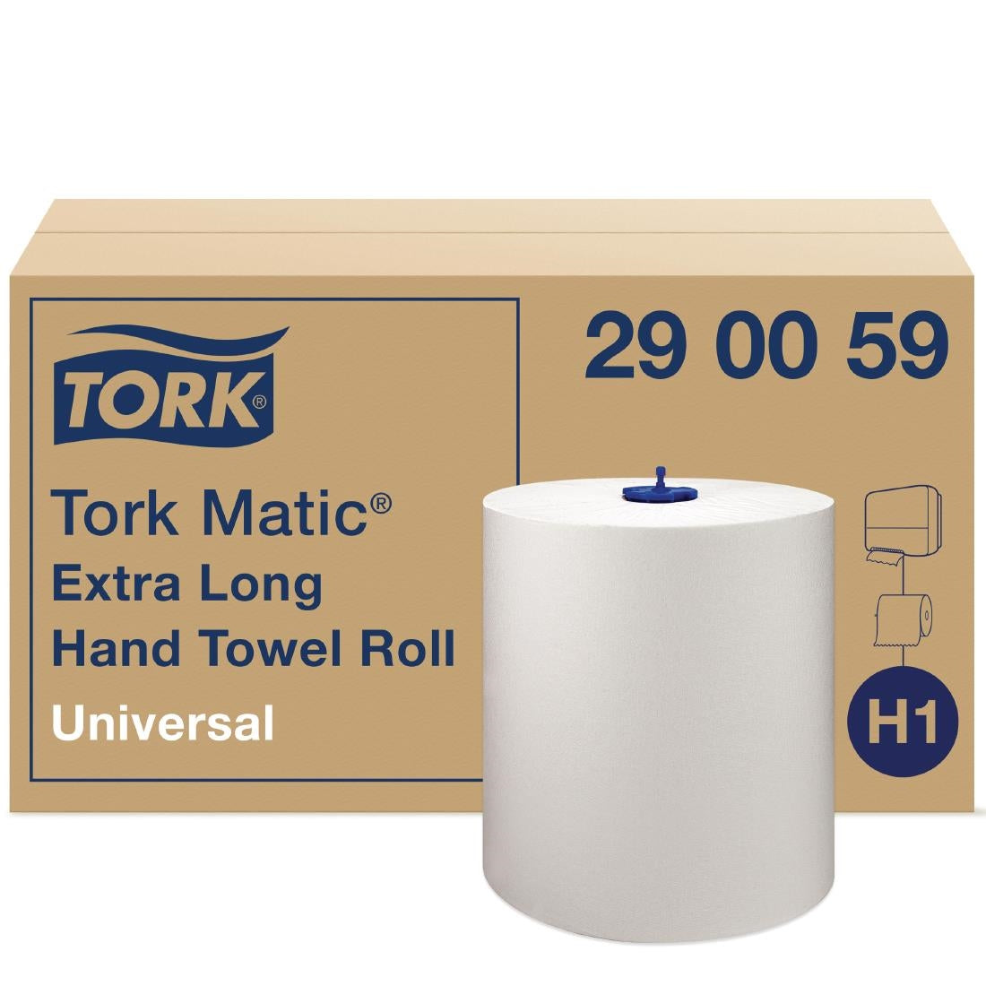 Tork Matic Extra-Long Hand Towel Rolls 1-Ply 280m (6 Pack)