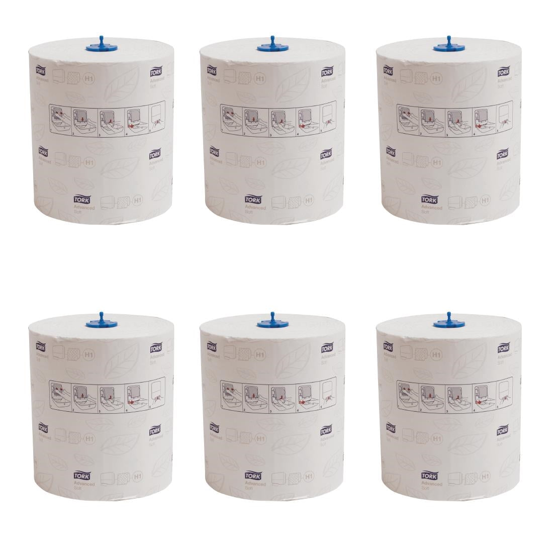 Tork Advanced Hand Towel Rolls 2-Ply 150m (6 Pack)